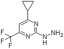 CAS # 869945-40-4, 4-Cyclopropyl-2-hydrazinyl-6-(trifluoromethyl)pyrimidine, 4-Cyclopropyl-6-(trifluoromethyl)-2(1H)-pyrimidinone hydrazone