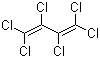 Hexachloro-1,3-butadiene molecular structure (CAS 87-68-3)