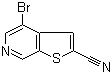 structure of CAS# 870235-00-0, 4-Bromothieno[2,3-c]pyridine-2-carbonitrile