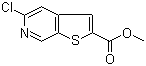 structure of CAS# 870244-27-2, 5-氯噻吩并[2,3-c]吡啶-2-羧酸甲酯
