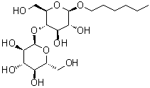 structure of CAS# 870287-95-9, 己基 4-O-alpha-D-吡喃葡萄糖基-beta-D-吡喃葡萄糖苷