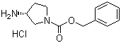 structure of CAS# 870621-17-3, (R)-1-Cbz-3-氨基吡咯烷盐酸盐