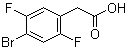 structure of CAS# 871035-64-2, 4-溴-2,5-二氟苯乙酸