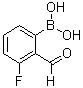 structure of CAS# 871126-15-7, (3-Fluoro-2-formylphenyl)boronic acid