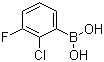 structure of CAS# 871329-52-1, 2-氯-3-氟苯硼酸