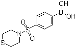 structure of CAS# 871329-69-0, [4-(Thiomorpholine-4-sulfonyl)phenyl]boronic acid