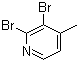 structure of CAS# 871483-22-6, 2,3-二溴-4-甲基吡啶