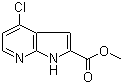 structure of CAS# 871583-23-2, Methyl 4-chloro-7-azaindole-2-carboxylate