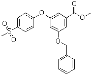 CAS # 871656-49-4, Methyl 3-[(phenylmethyl)oxy]-5-[4-(methylsulfonyl)phenoxy]benzoate