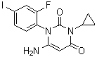 structure of CAS# 871700-28-6, 6-氨基-3-环丙基-1-(2-氟-4-碘苯基)-1H-嘧啶-2,4-二酮