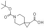 structure of CAS# 871727-05-8, 6-(叔丁氧羰基)-6-氮杂螺[2.5]辛烷-1-羧酸