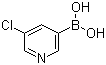 structure of CAS# 872041-85-5, 5-Chloropyridine-3-boronic acid