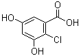 CAS 登录号：87251-21-6, 2-氯-3,5-二羟基苯甲酸