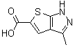 structure of CAS# 873072-60-7, 3-甲基-1H-噻吩并[2,3-c]吡唑-5-羧酸