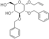 CAS 登录号：87326-32-7, 烯丙基 2,3-二-O-苄基-alpha-D-吡喃葡萄糖苷