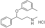 structure of CAS# 873310-28-2, N-甲基-gamma-(3-甲基苯氧基)苯丙胺盐酸盐