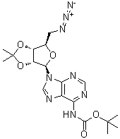 CAS # 873556-44-6, 5'-Azido-5'-deoxy-N-[(1,1-dimethylethoxy)carbonyl]-2',3'-O-(1-methylethylidene)adenosine