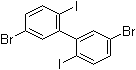 structure of CAS# 873792-52-0, 5,5'-Dibromo-2,2'-diiodo-1,1'-biphenyl