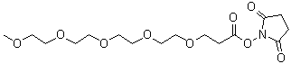 CAS # 874208-94-3, 2,5-Dioxo-1-pyrrolidinyl 4,7,10,13,16-pentaoxaheptadecanoate