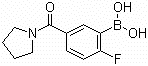 structure of CAS# 874289-42-6, 2-氟-5-(吡咯烷-1-羰基)苯硼酸