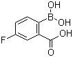 structure of CAS# 874290-63-8, 2-Carboxy-4-fluorophenylboronic acid