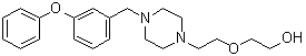 structure of CAS# 874911-96-3, 2-[2-[4-[(3-苯氧基苯基)甲基]-1-哌嗪基]乙氧基]乙醇