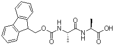 structure of CAS# 87512-31-0, N-[(9H-Fluoren-9-ylmethoxy)carbonyl]-L-alanyl-L-alanine