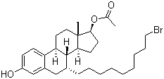 structure of CAS# 875573-66-3, (7a,17b)- 7-(9-溴壬基)雌甾-1,3,5(10)-三烯-3,17-二醇 17-醋酸酯