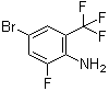 CAS # 875664-46-3, 4-Bromo-2-fluoro-6-(trifluoromethyl)aniline