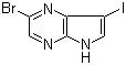 structure of CAS# 875781-44-5, 2-溴-7-碘-5H-吡咯并[2,3-b]吡嗪