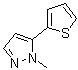 CAS # 876316-68-6, 1-Methyl-5-(2-thienyl)-1H-pyrazole