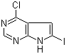 structure of CAS# 876343-10-1, 4-氯-6-碘-7H-吡咯并[2,3-d]嘧啶