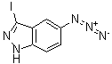 structure of CAS# 876365-97-8, 5-叠氮基-3-碘-1H-吲唑