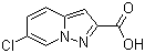 6-Chloropyrazolo[1,5-a]pyridine-2-carboxylic acid molecular structure (CAS 876379-75-8)