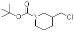 structure of CAS# 876589-09-2, tert-Butyl 3-(chloromethyl)-1-piperidinecarboxylate
