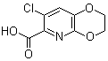 structure of CAS# 877177-32-7, 7-氯-2,3-二氢-[1,4]二恶英并[2,3-b]吡啶-6-羧酸