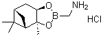 structure of CAS# 877314-87-9, (3aS,4S,6S,7aR)-六氢-3a,5,5-三甲基-4,6-甲桥-1,3,2-苯并二氧杂硼杂环戊烯-2-甲胺盐酸盐