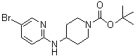 CAS # 877399-24-1, 4-[(5-Bromopyridin-2-yl)amino]piperidine-1-carboxylic acid tert-butyl ester