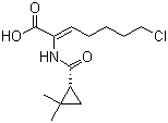 CAS 登录号：877674-77-6, 7-氯-2-[[[(1S)-2,2-二甲基环丙基]羰基]氨基]-2-庚烯酸