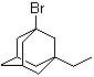 CAS # 878-61-5, 1-Bromo-3-ethyladamantane, 1-Ethyl-3-bromoadamantane, 1-Bromo-3-ethyltricyclo[3.3.1.1(3,7)]decane