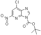 structure of CAS# 878011-44-0, 7-Chloro-5-nitro-3H-imidazo[4,5-b]pyridine-3-carboxylic acid 1,1-dimethylethyl ester