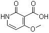 structure of CAS# 87853-70-1, 1,2-二氢-4-甲氧基-2-氧代-3-吡啶羧酸