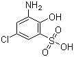 structure of CAS# 88-23-3, 4-氯-2-氨基苯酚-6-磺酸