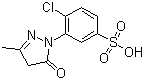 structure of CAS# 88-76-6, 1-(2-氯-5-磺酸基苯基)-3-甲基-5-吡唑啉酮