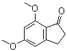 structure of CAS# 880-87-5, 2,3-Dihydro-5,7-dimethoxy-1H-inden-1-one