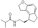 structure of CAS# 880152-61-4, 2-甲基-N-[2-[(8S)-1,6,7,8-四氢-2H-茚并[5,4-b]呋喃-8-基]乙基]丙酰胺