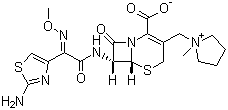 structure of CAS# 88040-23-7, Cefepime