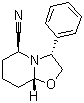 structure of CAS# 88056-92-2, (3R,5S,8aR)-3-Phenylhexahydro-5H-[1,3]oxazolo[3,2-a]pyridine-5-carbonitrile