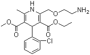 structure of CAS# 88150-42-9, 氨氯地平