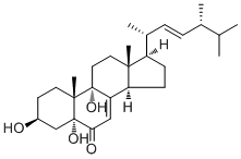 CAS 登录号：88191-14-4, 3,5,9-三羟基麦角甾-7,22-二烯-6-酮